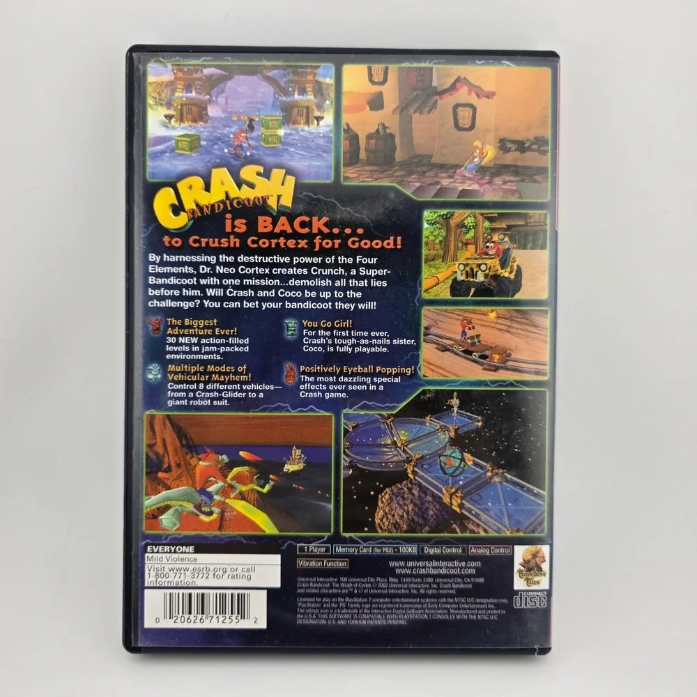 Crash Bandicoot The Wrath of Cortex PlayStation 2 PS2‎ Game Greatest Hits